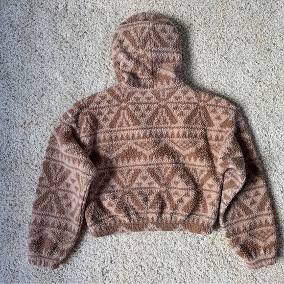 Gilly Hicks / Abercrombie & Fitch Crop Sherpa Hoodie - Picture 5 of 9